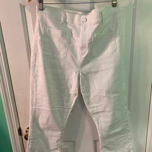 LOFT FLARE CROP JEANS